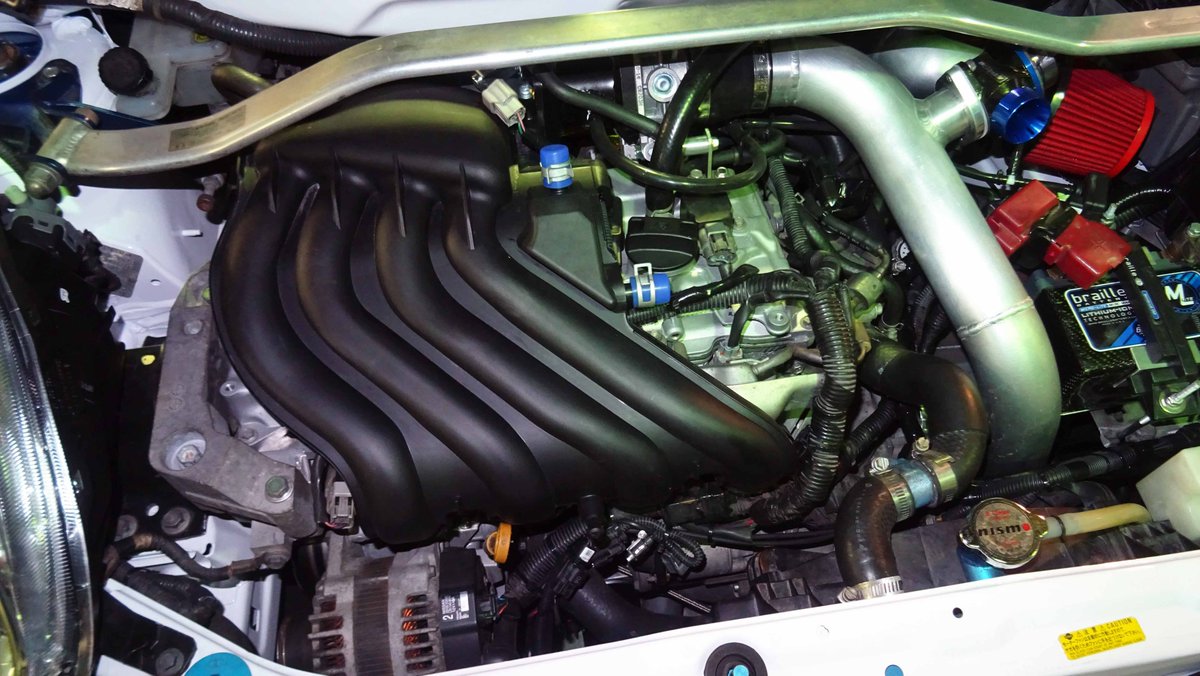 モン吉 マーチ15srターボ K12マーチにk13改マーチnismo Sのエンジンへ載せ替えてn Tecさんでターボ化 将来e12ノートnismo Sのインマニに置き換えて高回転域を良くしてさらに最高速が上がる予定 今の仕様 190馬力 エンジン新品 カタツムリ 前置き モン吉 マーチ15srターボ K12マーチにk13改マーチnismo Sのエンジンへ載せ替えてn Tecさんでターボ化 将来e12ノートnismo Sのインマニに置き換えて高回転域を良くしてさらに最高速が上がる予定 今の仕様 190馬力 エンジン新品 カタツムリ 前置き