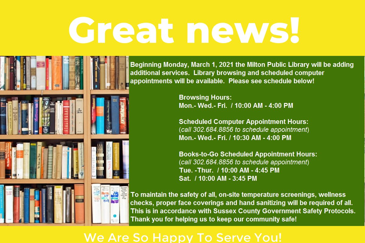 #mpldeinforms #mpldecares libraryaware.com/28XKWP