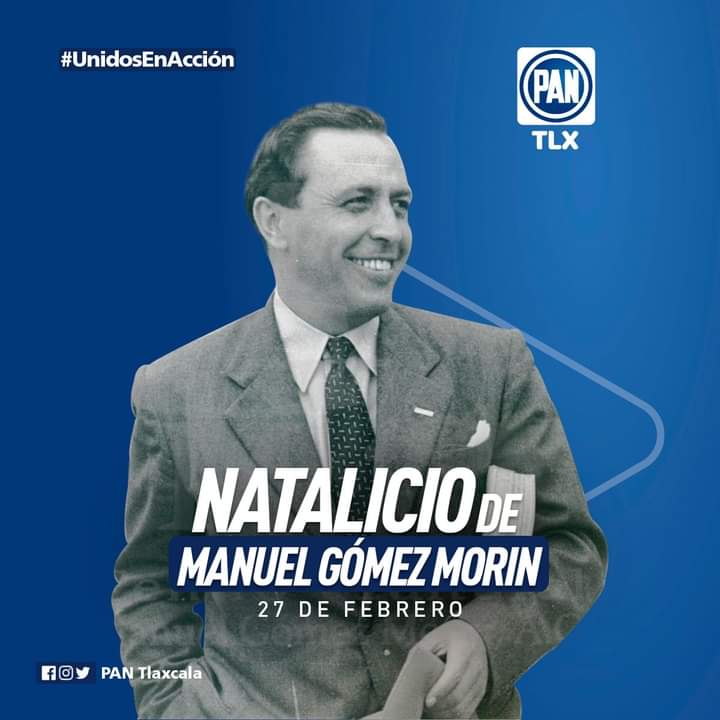 En su 124 Aniversario recordamos al fundador de nuestro partido, Manuel Gómez Morin, hombre de valores y amor por México 💙

"Las ideas y los valores del alma, son nuestras únicas armas; no tenemos otras, pero tampoco las hay mejores”

- Manuel Gómez Morín

#AcciónQueNosUne