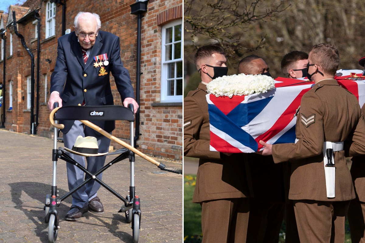Captain Tom Moore, who raised millions for hospitals, gets hero's funeral