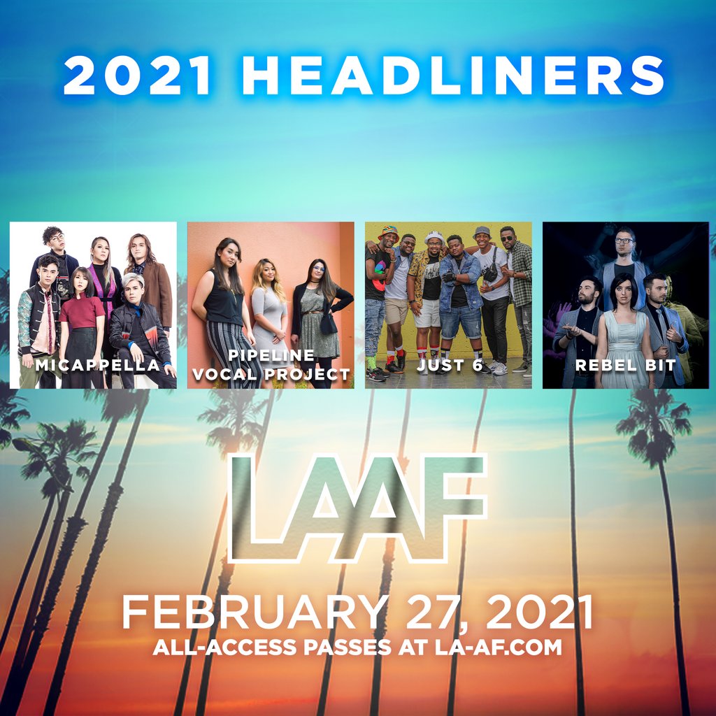 TONIGHT @MICappella @PipelineVoxProj @Just6Official & #rebelbit bring it to the #virtual #proshow!!⁠
⁠
And get ready cause when things goes LIVE (7PM PST) the chat can get ROWDY⁠
⁠
🎟️ still available at: bit.ly/laaf21tw

#LAAF #ACappellaFestival #LAAF2021