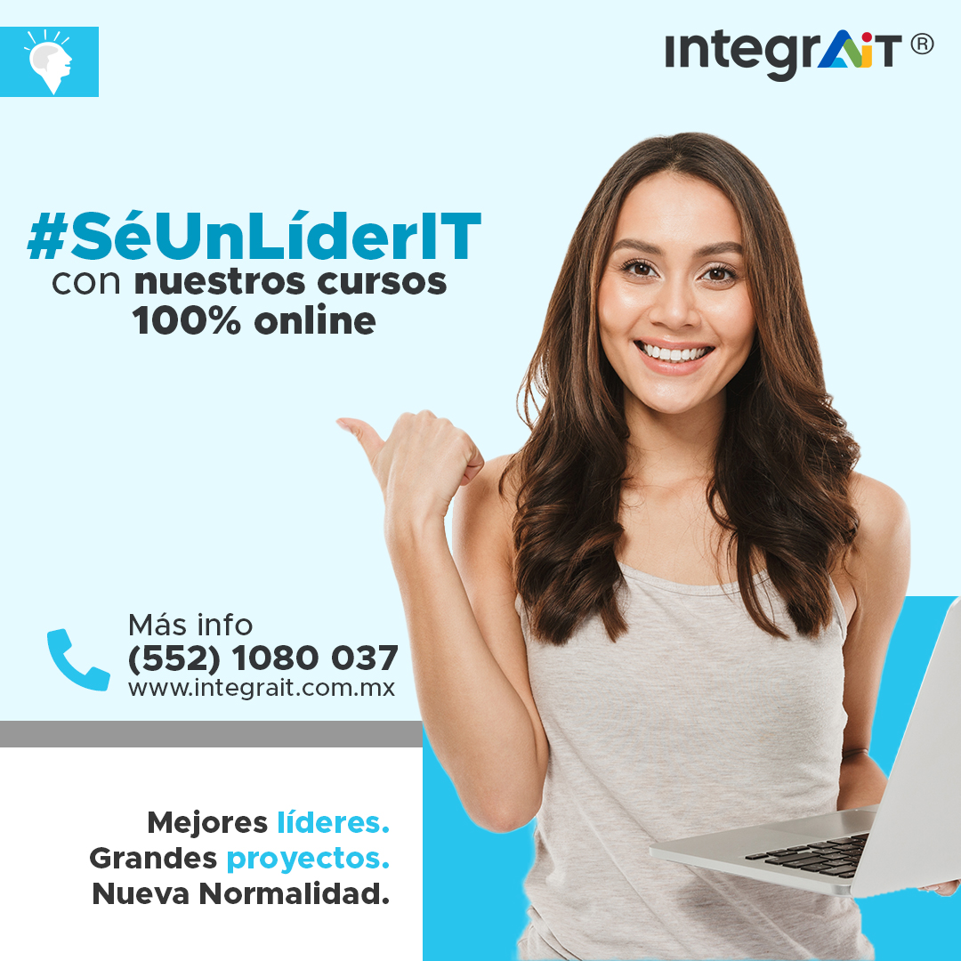 Integra_IT's tweet photo. 👩‍💼 Porque cuidamos de ti, todos nuestros cursos están diseñados exclusivamente para que sean 100% en línea y los tomes desde tu hogar u oficina. 🤓

¡Descubre el curso adecuado para ti! 🙌
👉 https://t.co/tkkzPaXBb3

¡Inscríbete y #SéUnLíderIT! 💙 https://t.co/5beEaBWnbW