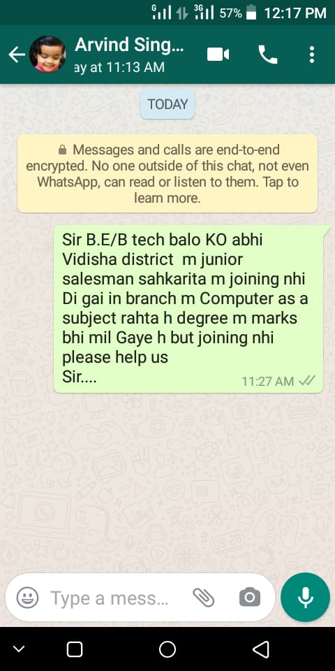 Devendr60124759's tweet photo. @bhadoriabjp Sir engineering wale bacho ko preshan kiya ja rha h joining dene m pls help us https://t.co/hXVryiFIch
