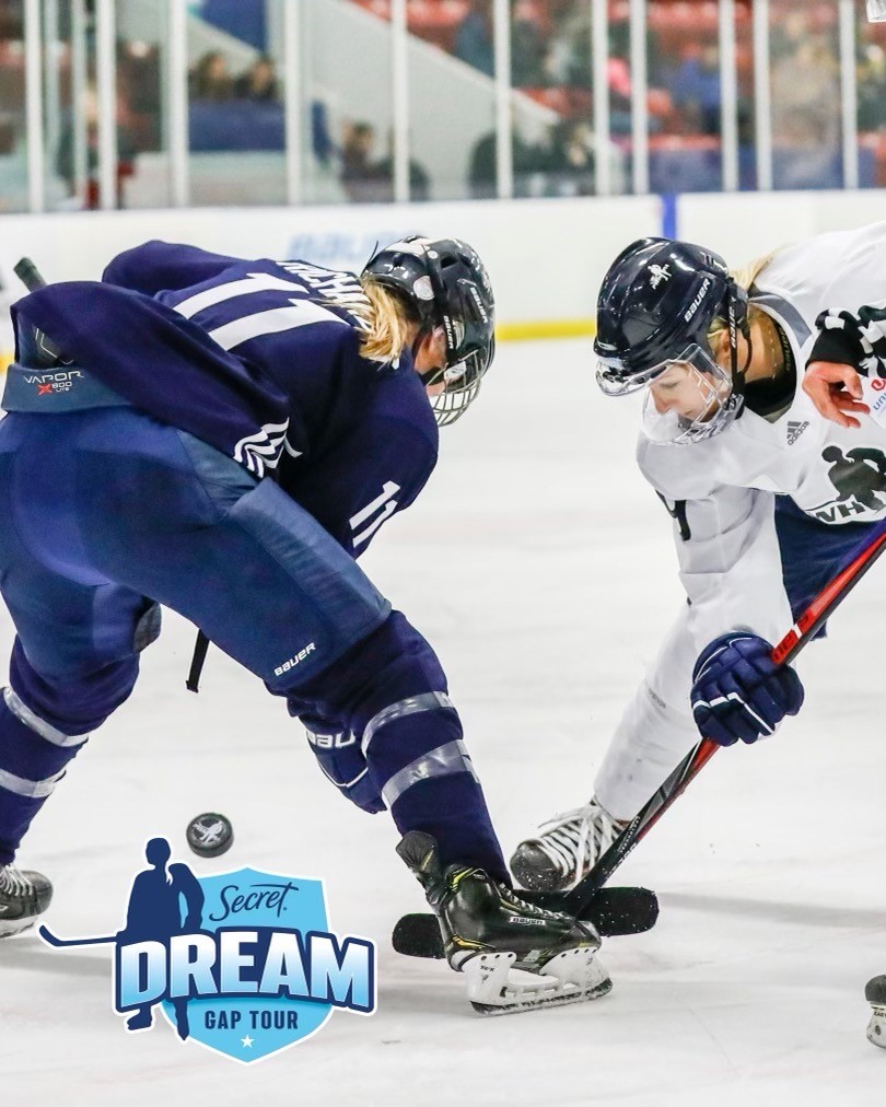 Tune in Sunday 7PM EST on @NHLNetwork (USA) & @Sportsnet 360 (Canada) for the FIRST GAME of @PWHPA's 2021 @SecretDeodorant Dream Gap Tour! Don't miss America's top players face off in the 1st ever women's game at the world's most famous arena - Madison Square Garden! #EqualSweat