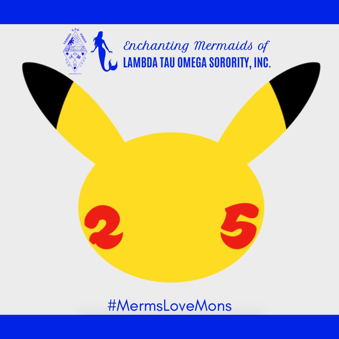 LambdaTauOmega's tweet photo. Today we're celebrating the 25th anniversary of the #Pokemon franchise! The pop culture phenomenon spans across the globe and is more #multicultural than ever with global trading and gaming platforms. Celebrate with us using the #PokemonDay #Pokemon25 and #MermLoveMons tags! https://t.co/x7jyx4tPmZ