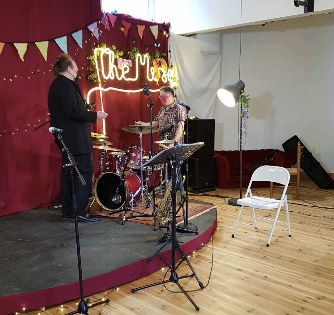 Brecon Jazz Festival (@brecon_jazz) on Twitter photo Setting up <a href="/TheMuse_Brecon/">The Muse</a> for tonight’s livestream event. #ppe #SocialDistance Tickets still available from breconjazz.org #LIVESTREAMCONCERT <a href="/Jazzwise/">Jazzwise</a> <a href="/OGRHughes/">Owen Hughes</a> <a href="/BreconMusic/">Angus Kings</a> <a href="/DeeleeDube/">Deelee Dubé</a> Setting up <a href="/TheMuse_Brecon/">The Muse</a> for tonight’s livestream event. #ppe #SocialDistance Tickets still available from breconjazz.org #LIVESTREAMCONCERT <a href="/Jazzwise/">Jazzwise</a> <a href="/OGRHughes/">Owen Hughes</a> <a href="/BreconMusic/">Angus Kings</a> <a href="/DeeleeDube/">Deelee Dubé</a>