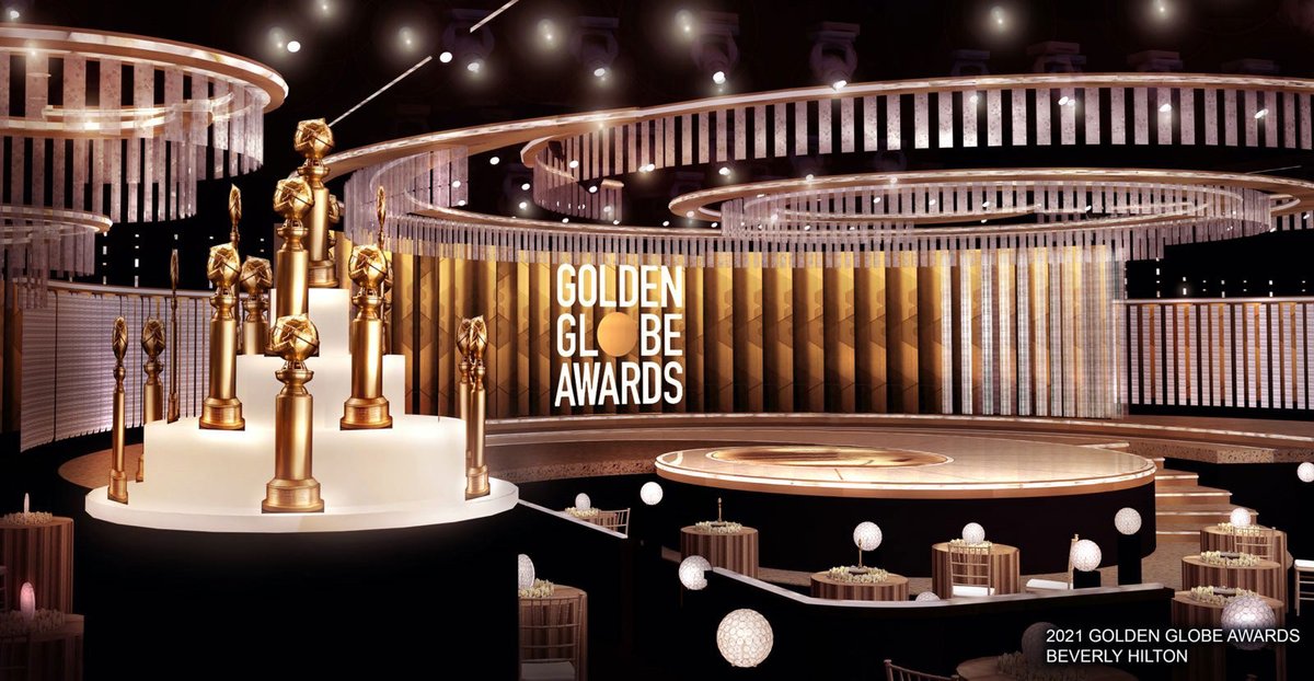 Golden Globe Awards On Twitter Psst Come Look At The 78th Annual Goldenglobes Stage This Year S Redesign Will Be Enjoyed By The Ballroom S Limited Audience Which Includes Frontline And Essential Workers To