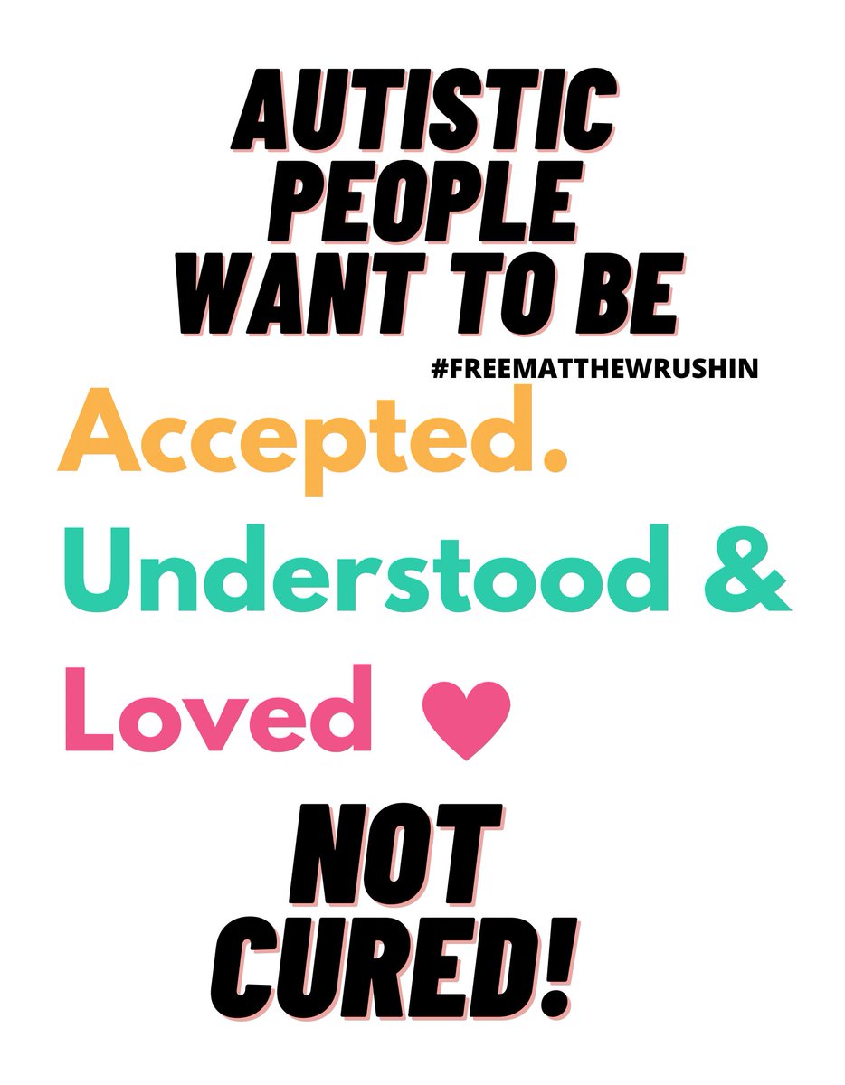 As a mother of an autistic young man who has been victimized by the criminal justice system,  people need to accept autistic individuals for being who they are, &amp; enable them to feel like they can disclose the fact that they are autistic to others and NOT be victimized! #Autistic