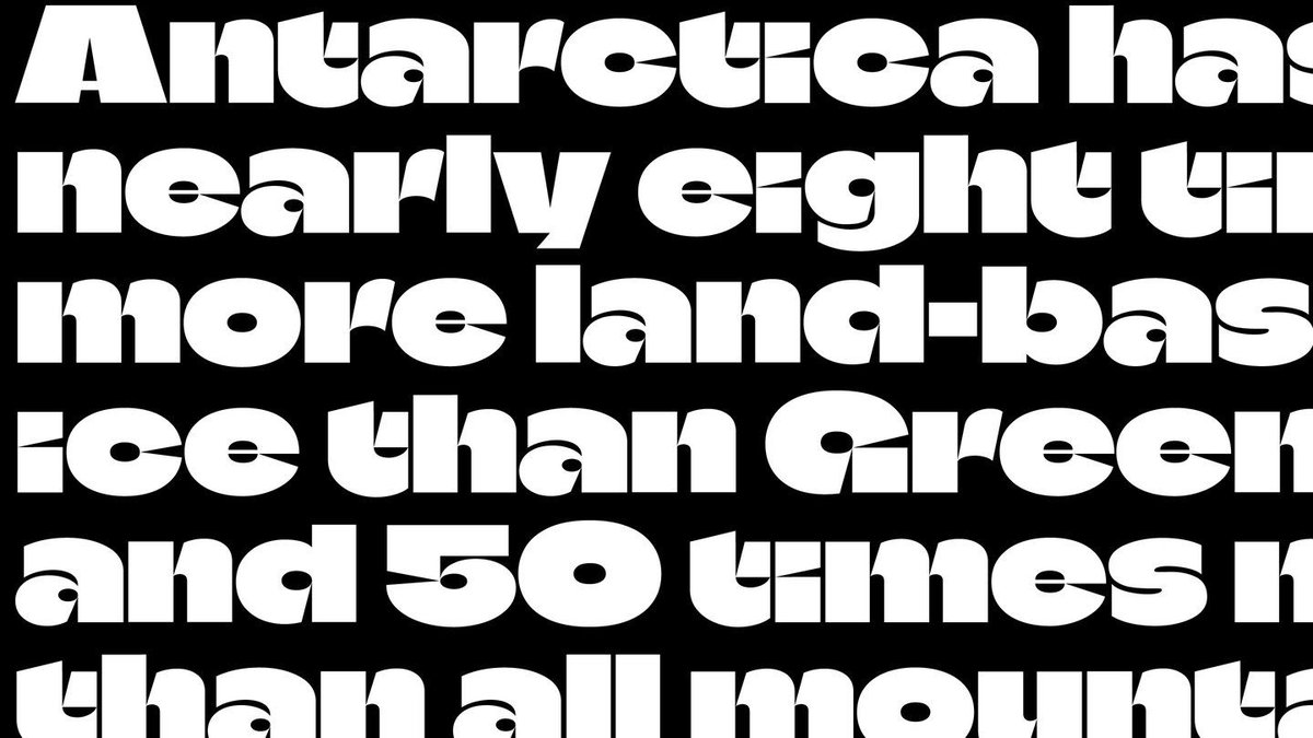 RT @itsnicethat: This variable font distorts in size according to Arctic sea ice data > https://t.co/PBm7hSjksL https://t.co/07zHYd4M3t