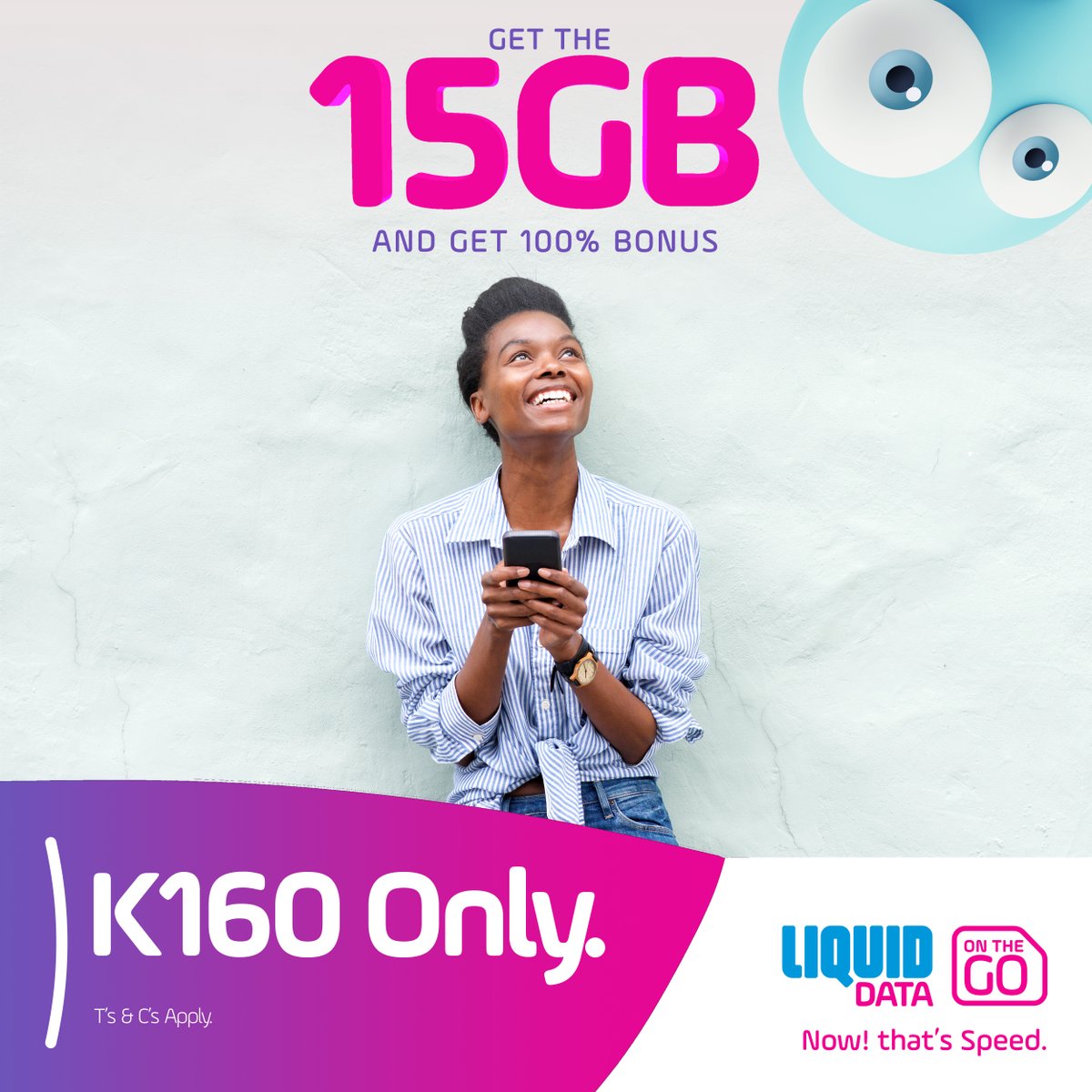 LiquidHomeZM's tweet photo. 15GB for 30 days+ 100% Bonus valid for 7 days?! Now that's a deal at only K160! β¨
Bundle T's & C's Apply: https://t.co/XShb6kdFXj
#LiquidTelecom #NowThatsSpeed #LiquidDataOnTheGo #4GLTE #Call400 https://t.co/wLI82tsR6l