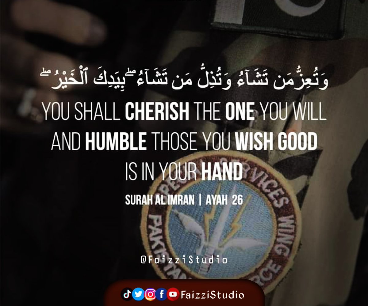FaizziStudio's tweet photo. #وَتُعِزُّ_مَن_تَشَاءُ_وَتُذِلُّ_مَن_تَشَاءُ
​🇫​🇴​🇱​🇱​🇴​🇼  🇺​🇸
ʟIᴋᴇ, ᴄᴏᴍᴍᴇɴᴛ &amp; sʜᴀʀᴇ Iᴛ
​
#admin👤 @FaiziChOfficial
#27thFeb2019 #SurpriseDay #Abhinandan #TeaWasFantastic #dailyquotes #dailymotivation #FaizziStudio
 FaizziStudio https://t.co/aK4Dp4JEVO