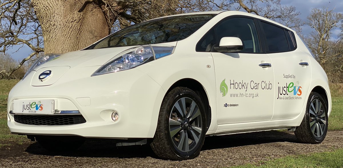 justevs_'s tweet photo. It's always exciting to help another organisation move towards a greener future. One of our fantastic Nissan Leafs is now moving on to it's new home with Hooky Car Club. https://t.co/XhUKSYDRUk