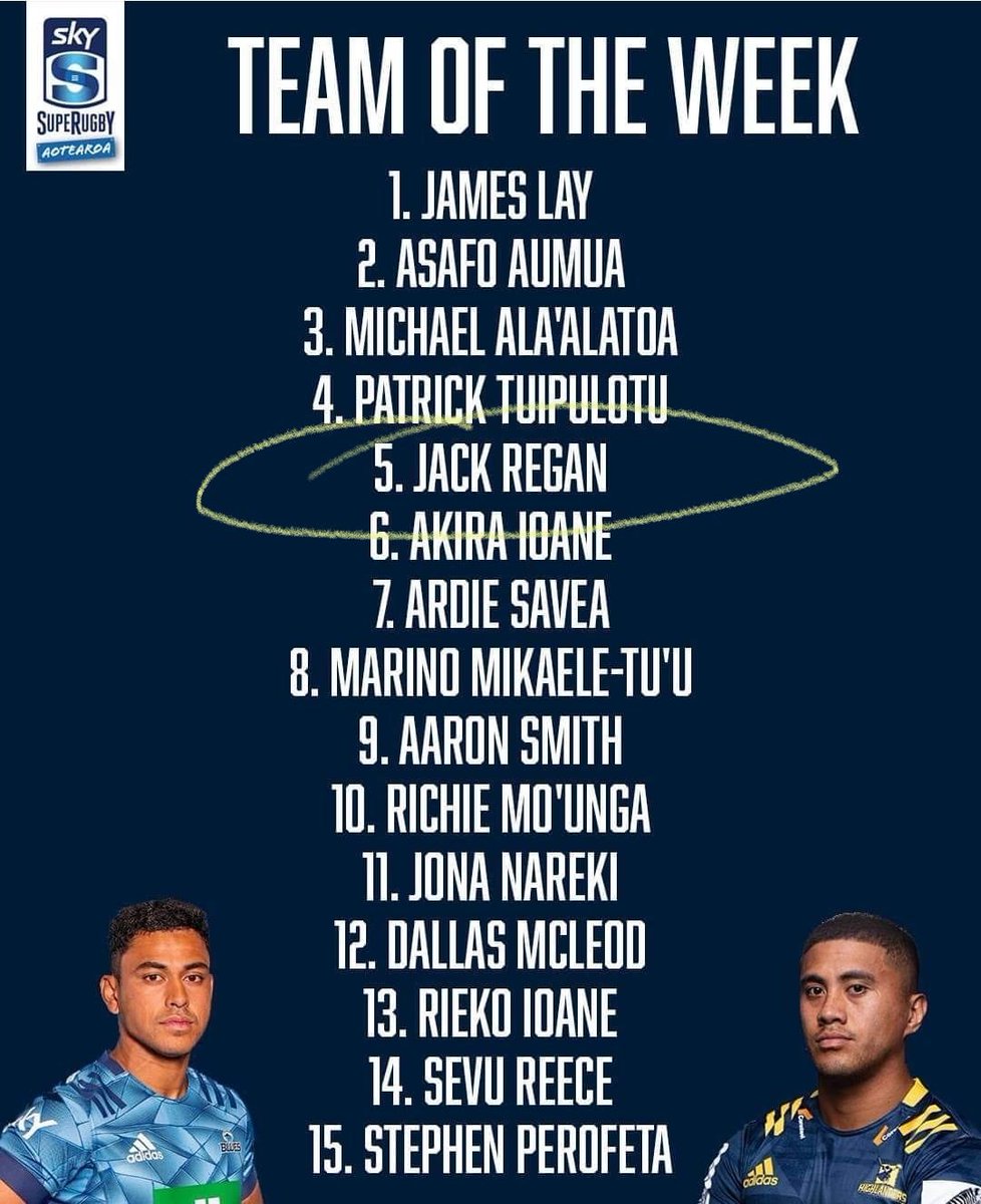 Met this young man before lockdown to chat about his future. His determination and resilience was obvious. To go to New Zealand and earn the right to play <a href="/SuperRugbyNZ/">Super Rugby NZ</a>    and to be selected in their Team of week is incredible 👏<a href="/JackRegan16/">Jack Regan</a>