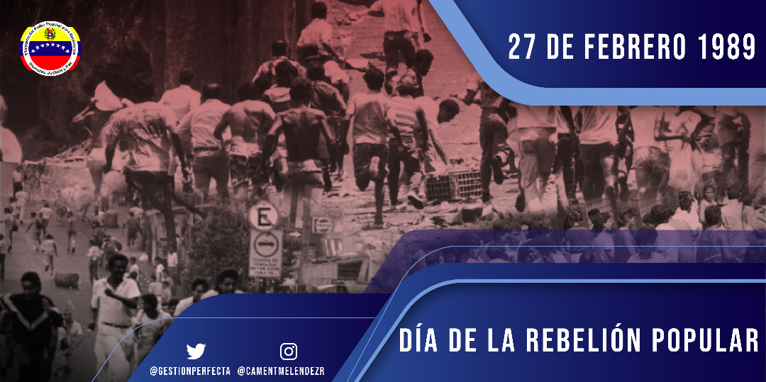 gestionperfecta's tweet photo. Hace 32 años, el pueblo salió a las calles a luchar por sus derechos económicos y sociales, en un histórico episodio al que se denominó El Caracazo. Como lo dijo nuestro Comandante Chávez, fue "la chispa que encendió el motor de la Revolución Bolivariana" 

#27FRebeliónVictoriosa https://t.co/Fi1NhaqjhB