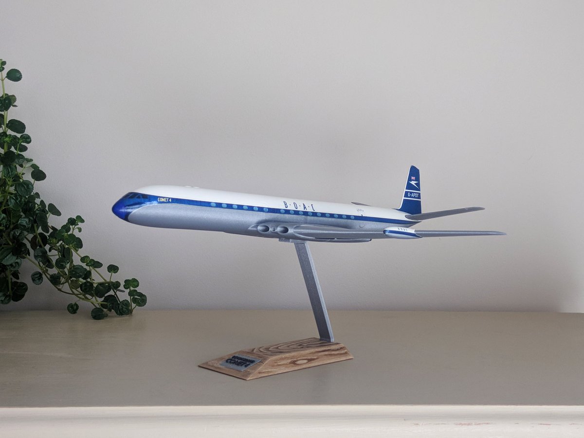 CLERX3D's tweet photo. The Comet 4B just got a big update! 🎉
It now includes the Comet 4 and decals for the BOAC livery 🛫

Now available on @cults3d!

#3dprinting #3dprinted #3dprint #3dprintinglife #aviation #avgeek #3dmodeling #3dmodel #scalemodel #scalemodelling #readytoprint #cults3d https://t.co/HJvlTpBpQB
