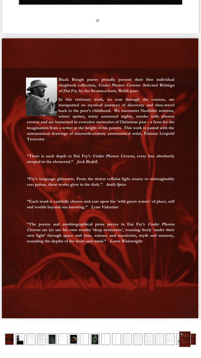 HUGE thanks to everyone so far who’s bought Dai Fry’s chapbook ‘Under Photon Crowns’. 🍷 

We’ve broken the top 💯 of poetry books in the UK which far exceeded anything expected. We had a dream that wasn’t about numbers &amp; stats but this is humbling.  🙏 amazon.co.uk/dp/B08WV8HZ7R?…