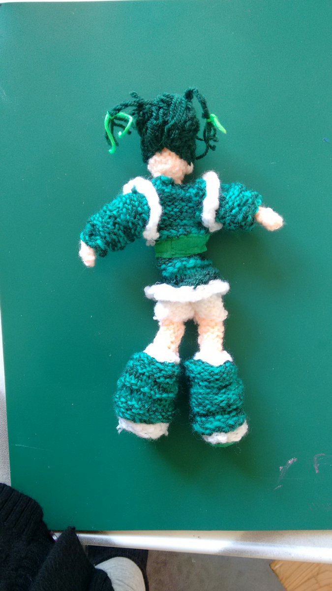 MaryBuried's tweet photo. She took me ages but I have finally finished this @RainbowBriteNet @RainbowBriteUk  #pattieogreen hand knitted doll! Soft wool, own pattern, stands at around 23cm height. Hope you all like my effort, she's now for sale if anyone is interested! @SimplyKnitMag @KnittingDaily https://t.co/jvQAZpoeoK