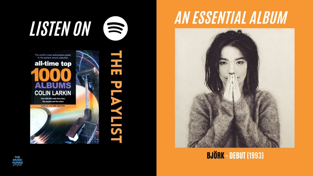 🎶 <a href="/bjork/">björk</a> - Debut (1993)

An essential album from the All-Time Top 1000 Albums by Colin Larkin @colinmusopedia .

Listen here🎧open.spotify.com/playlist/3KOwU…

"One of the most pleasingly quizzical and quite unexpected first albums."

#90s #alternative #indie