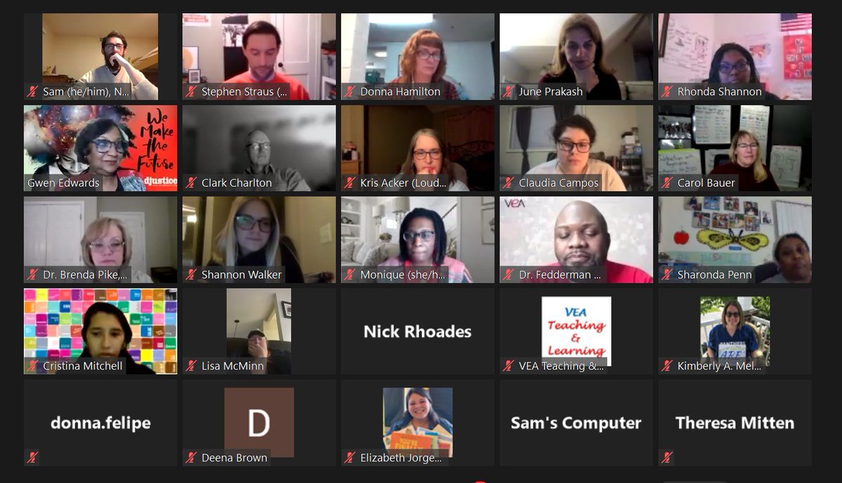VEA4Kids's tweet photo. Last night we kicked off the 2021 virtual edition of #VEASparks. Over the course of the weekend, the next generation of VEA leaders will learn more about their union and ways to engage and make a difference moving forward! https://t.co/i365G1BfpH