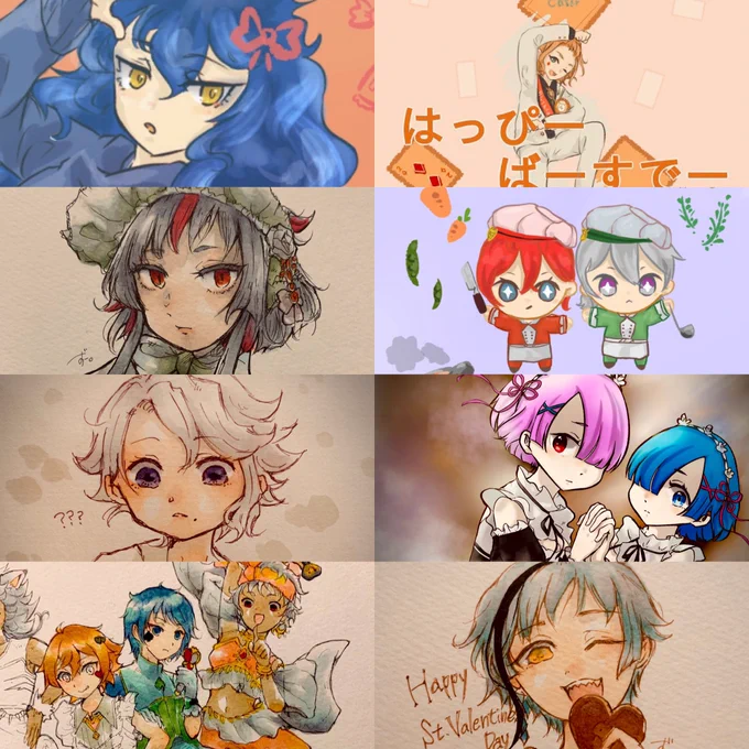 #今月描いた絵を晒そう

ふぃ?! 