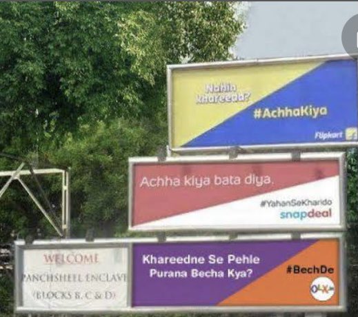 _akhill's tweet photo. The hoarding will take care by customer itself . #PGDMJan2021 #GuerrillaMarketing #madovermarketing #AchhaKya #YahanSekhardio #BechDo @deepakrgupta @madovermarketin https://t.co/JYDFdetP9e