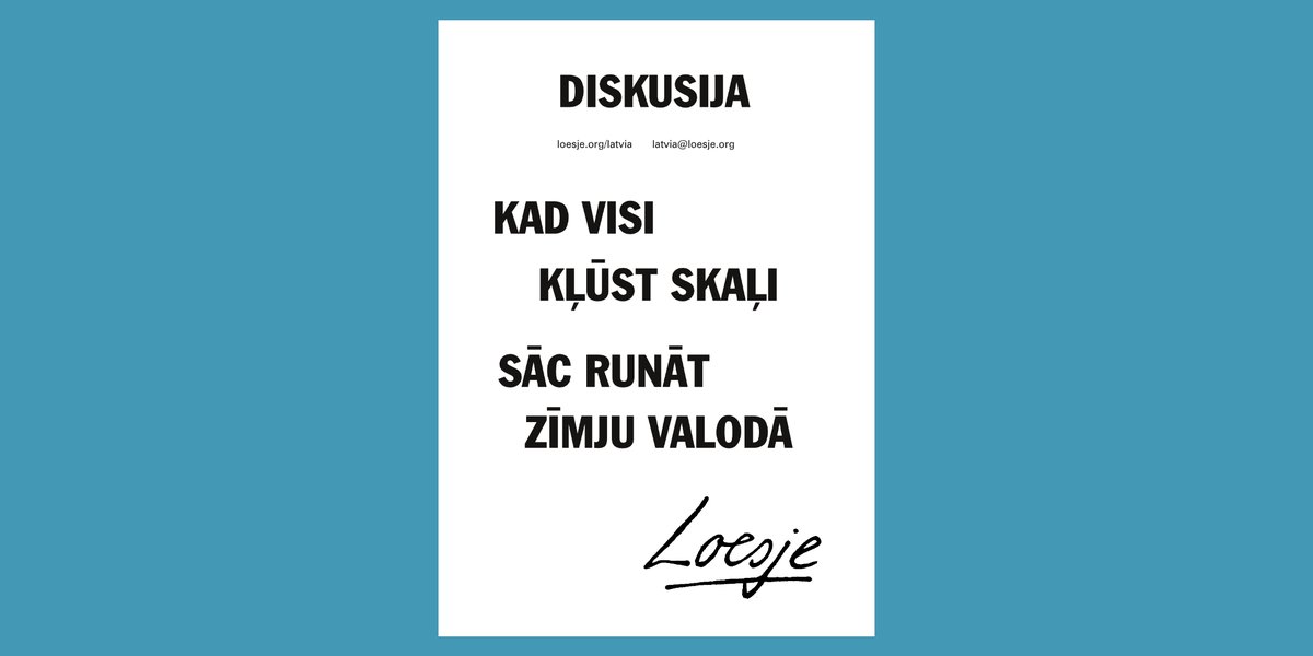 LoesjeLV's tweet image. Diskusija - kad visi kļūst skaļi, sāc runāt zīmju valodā!
#Loesje

#saruna #domstarpības #strīds #tviterisliesmās #loesjelatvia