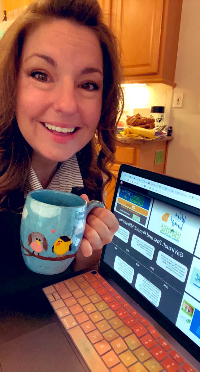 GaVS_LStevenson's tweet photo. Ready for some professional development! Let’s go! #S21Engage @gavirtual https://t.co/epVQN8D6O4