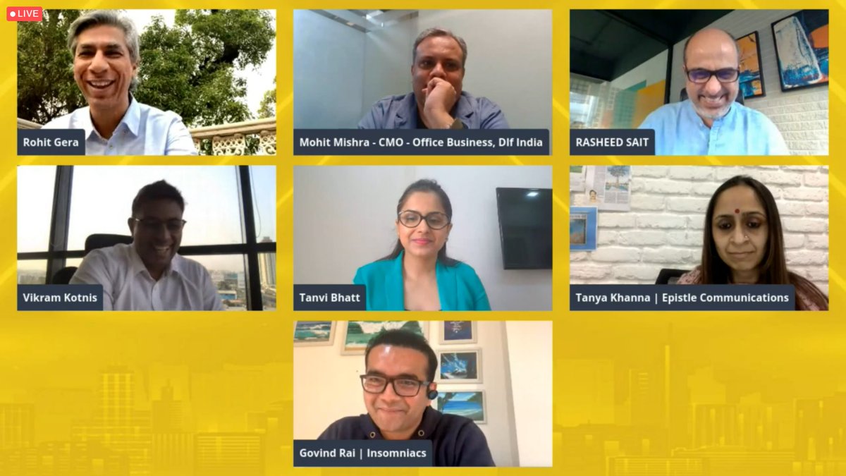 RPRealtyPlus's tweet photo. Building #Brand_Identity is more important than ever today. Our #experts discussed Why & How It Matters in a special #session at the 12th Realty+ #Conclave & Excellence Awards #PUNE 2021 #Virtual Edition.
#RPPuneVirtual #PuneRealty #InMobelDoors @sell_do @TotalityRE @estatemint https://t.co/f5zaFaYTxM