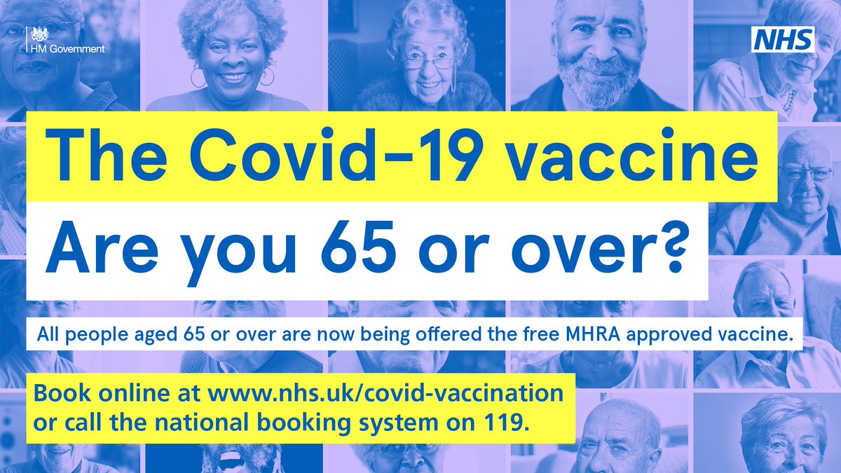 ❓ Are you aged 65-69 and waiting to be invited for your COVID jab? 

👉 Visit nhs.uk/covid-vaccinat… 
or 
☎️ call 119

to book your appointment now. 

ℹ️ More information at: healthierlsc.co.uk/covidvaccinati… 

<a href="/HealthierLSC/">LSC Integrated Care Partnership</a>
