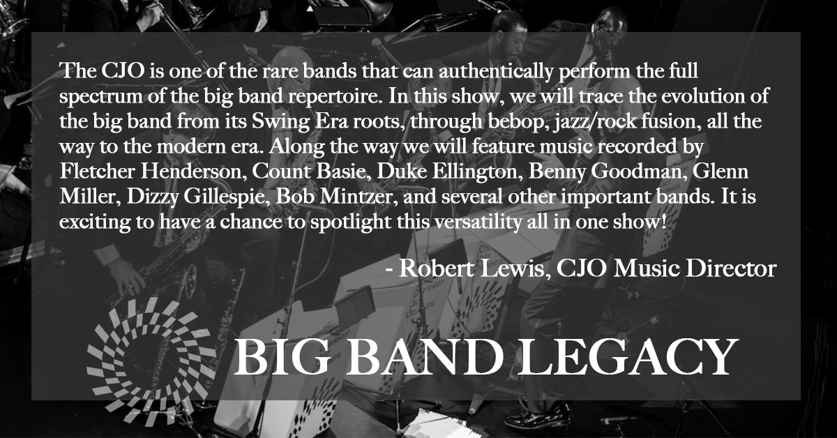 One month away from our #chsjazzorchestra Season 13 opener: Big Band Legacy! 

See you in the audience on March 26 at Firefly Distillery or March 27 at the Charleston Music Hall 

Event info + tickets: charlestonjazz.com
#chsjazz