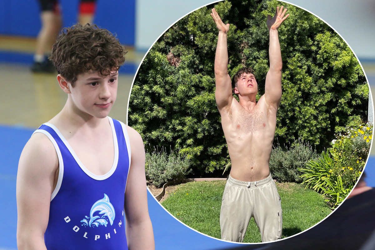 Actor Nolan Gould, AKA Luke from 'Modern Family,' shows off his n...