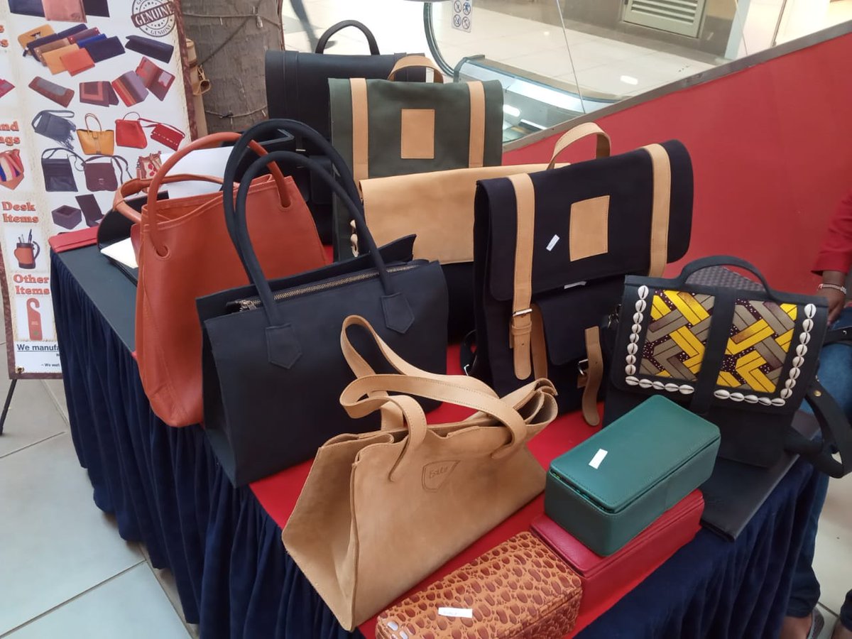 leather_kenya's tweet photo. Come check out bespoke leather products display.

Visit our stand at TRM ground floor near the escalator, you can't miss us.

We manufacture high quality leather products made from Kenyan Leather.

#LeatherManufacturers
#LeatherProducts
#MadeInKenya
#Wholesale
#Leather https://t.co/ujXKP02DUR