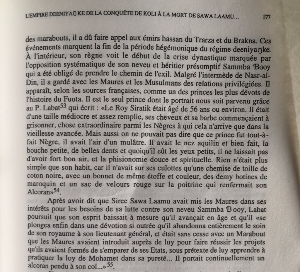 fuutaanke19's tweet photo. Deux fils du satigi (roi) Sawa Laamu (r.1603-1640) ayant regné sur le Fouta Tooro au 17e S, satigi Bubakar Sawa Laamu dit Bubakar Tabakali (r.1640-1669) et son cadet satigi Siree Sawa Laamu (r.1669-1702) #Deniyanke #Senegal #Mauritanie 

*camalingue = kamaleŋku (prince héritier) https://t.co/q9h9opYX6A