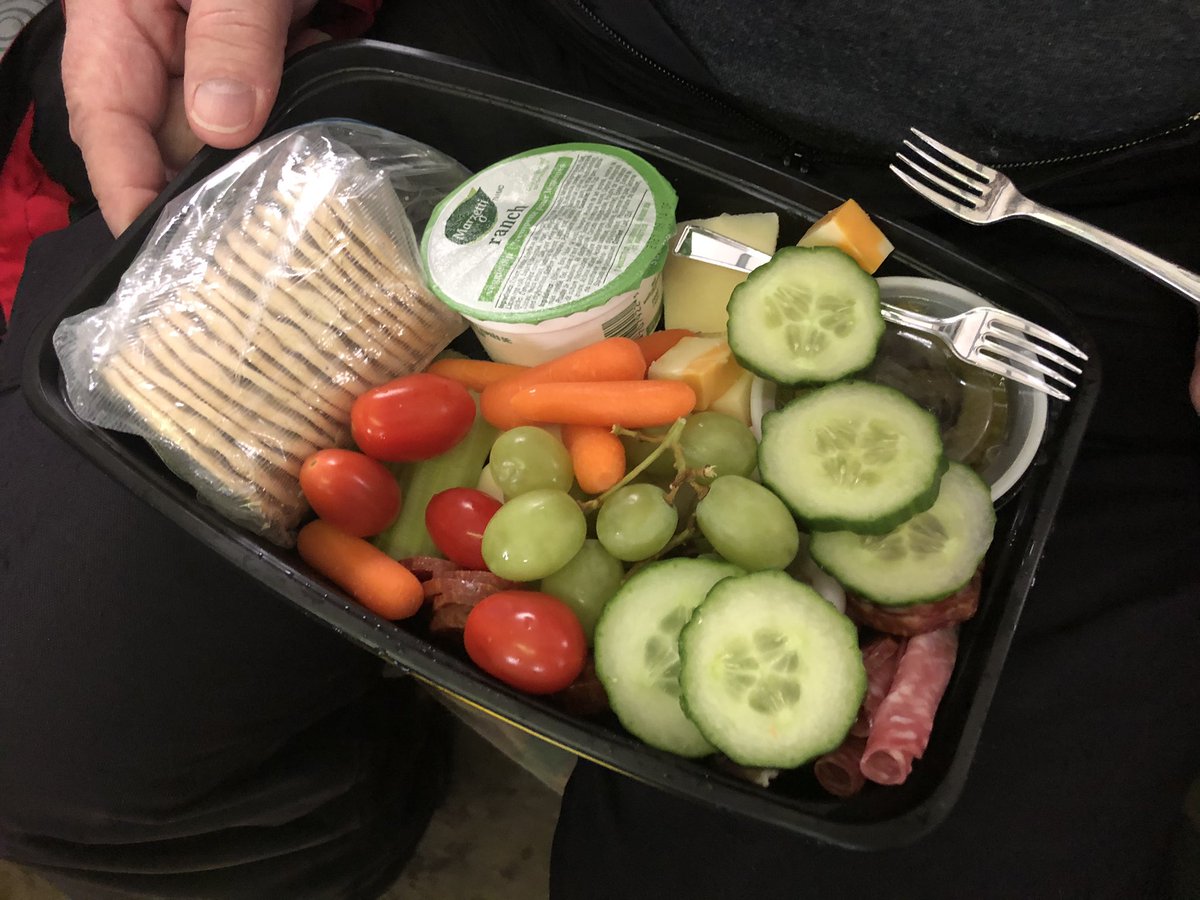 When the fish aren’t cooperating it’s time to break into the chacuterrie boxes!😊😊😊 Thanks  Elizabeth! #BreakTime #Snacks