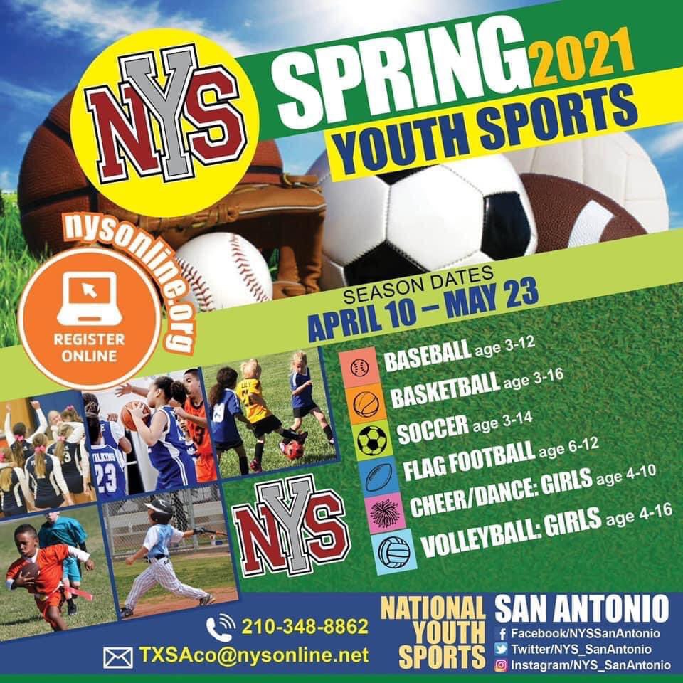 Have a great weekend of games!! 
Stop by and register for spring. Early rate ends 2/28!!

Visit: nysonline.org/NYS-txsa.php

#sanantonio #basketball #volleyball #soccer #baseball #flagfootball #football #cheer #register #sports #youthsports #sakids