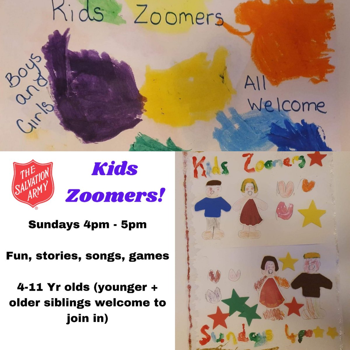 Did you know about our ... Kids Zoomers!!!!!
Come and join us on Zoom on Sundays to have a great time with other kids your age and explore Bible stories through fun games, songs and stories ❤ 
Send us a message to request the link to join - this is part of our safeguarding x.