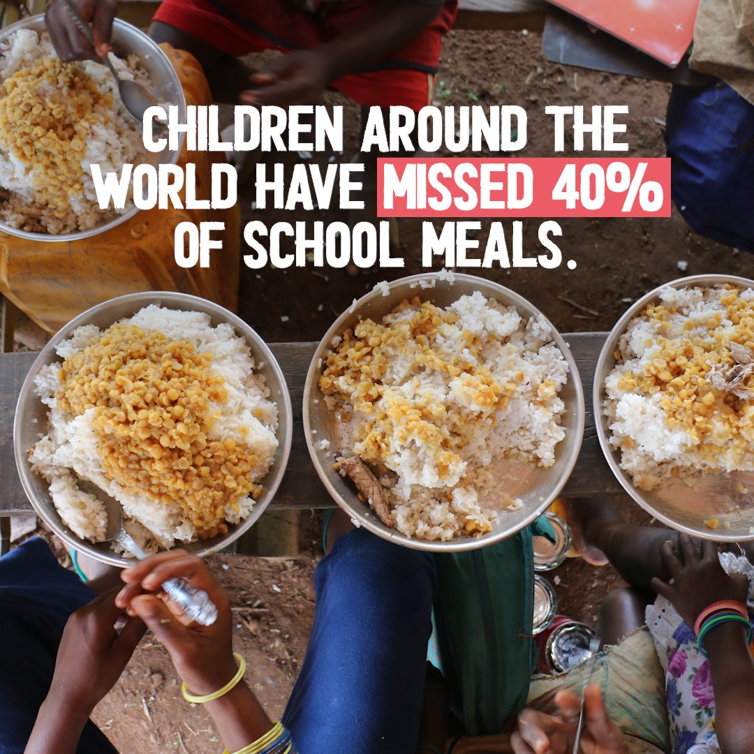 39 billion school meals have been missed worldwide since the onset of #COVID19.

This is the biggest hunger and education crisis in history.

We must scale up the funding &amp; programs that will help ensure no child is left behind.