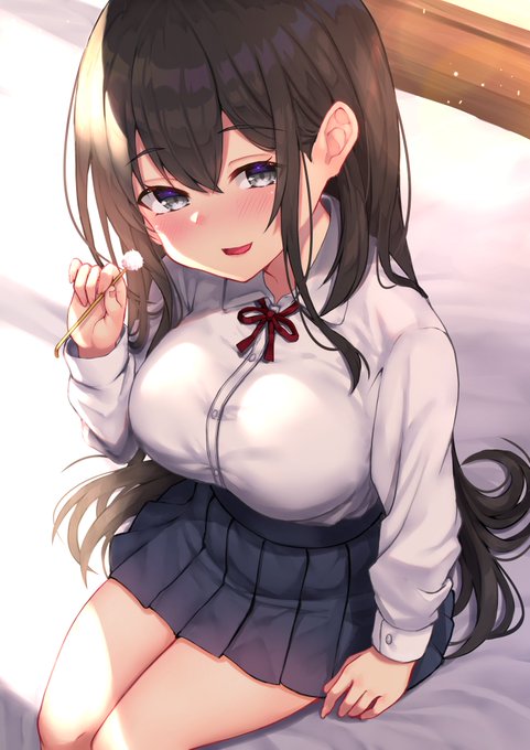 お耳かきしてくれるJKさん 