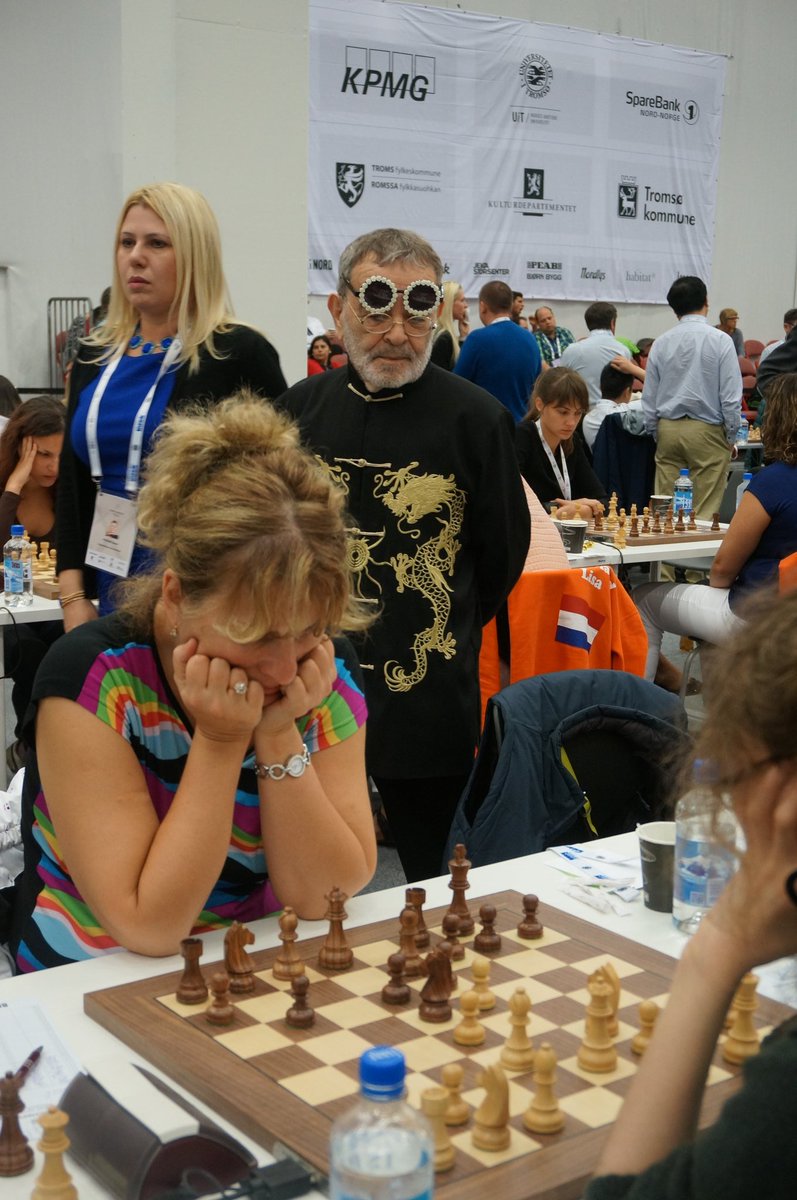 #chessolympiad2014
#Tromsø
<a href="/arrabalf/">Arrabal Fernando</a> 
<a href="/SusanPolgar/">Susan Polgar</a>