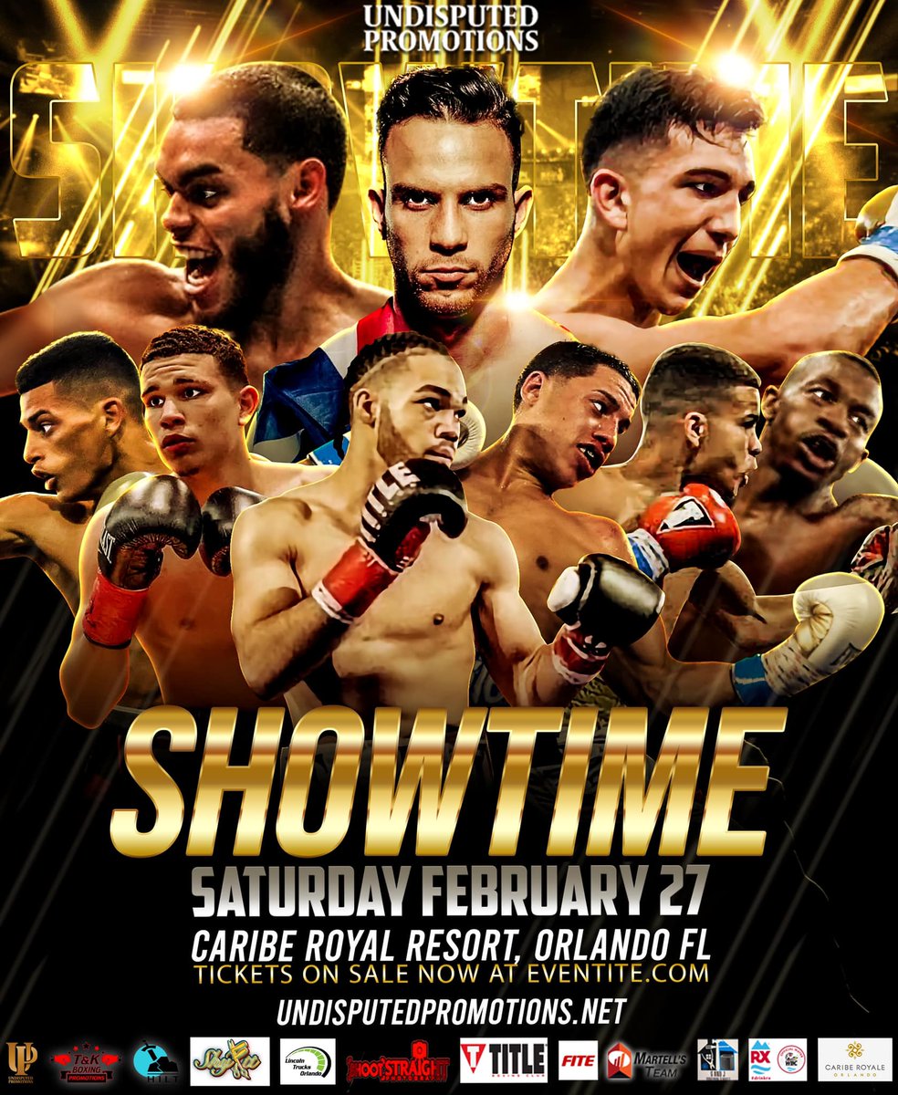 Triller_TV's tweet photo. They have waited for this moment.
A massive line-up for all #boxing fans as #undisputedpromotions puts on its best show to date with #SHOWTIME.
🔟+ bouts featuring top talent
👆 Carlos Vidal and Danny Flores headline
Live on #FITE | TONIGHT | 5pm ET
🎟️https://t.co/7VqPhan3Y6 https://t.co/ZAX6BGAeCV