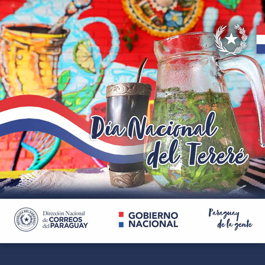 📌 La Dirección Nacional de Correos del Paraguay (Dinacopa) se suma a la celebración por el Día Nacional del Tereré. 

#QuedateEnCasa 🇵🇾
#ParaguayUnido 🇵🇾
#ParaguaydelaGente 🇵🇾
#ElCorreodelaGente 🇵🇾
#DíaNacionaldelTereré 🇵🇾