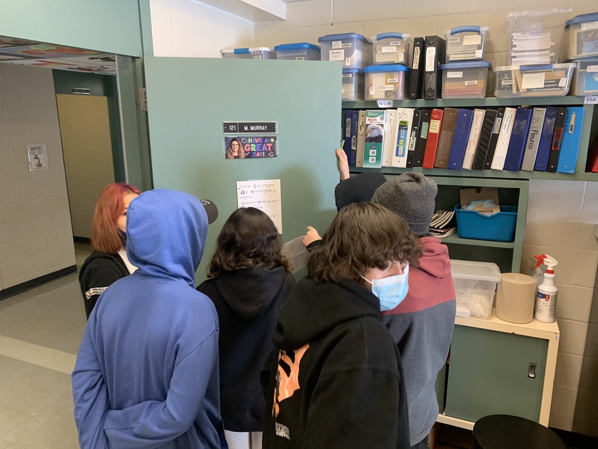 mrs_murrays's tweet photo. Well, it’s only taken 6 months, but who knew an emoji #Chemistry riddle would have my grade 8/9s working together to solve a problem? On a Friday afternoon?! #PSSDteachers #SideBySide #masksonbrainson #leaskcommunityschool #science #riddles https://t.co/uBuuTTEmX3