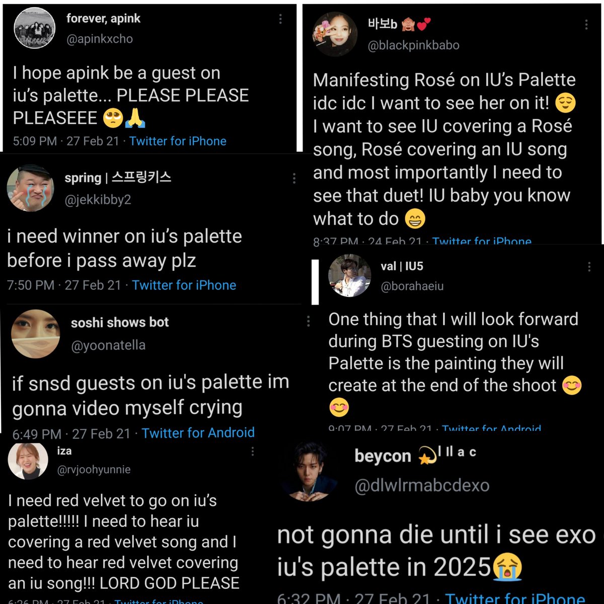 notebethLi's tweet photo. When you know your fave artists is in good hands. 🤝

"IU Palette" a show for all musicians. 🎶🎤

Prayer circle for y'all 🙏 https://t.co/KYNK9WTXWh