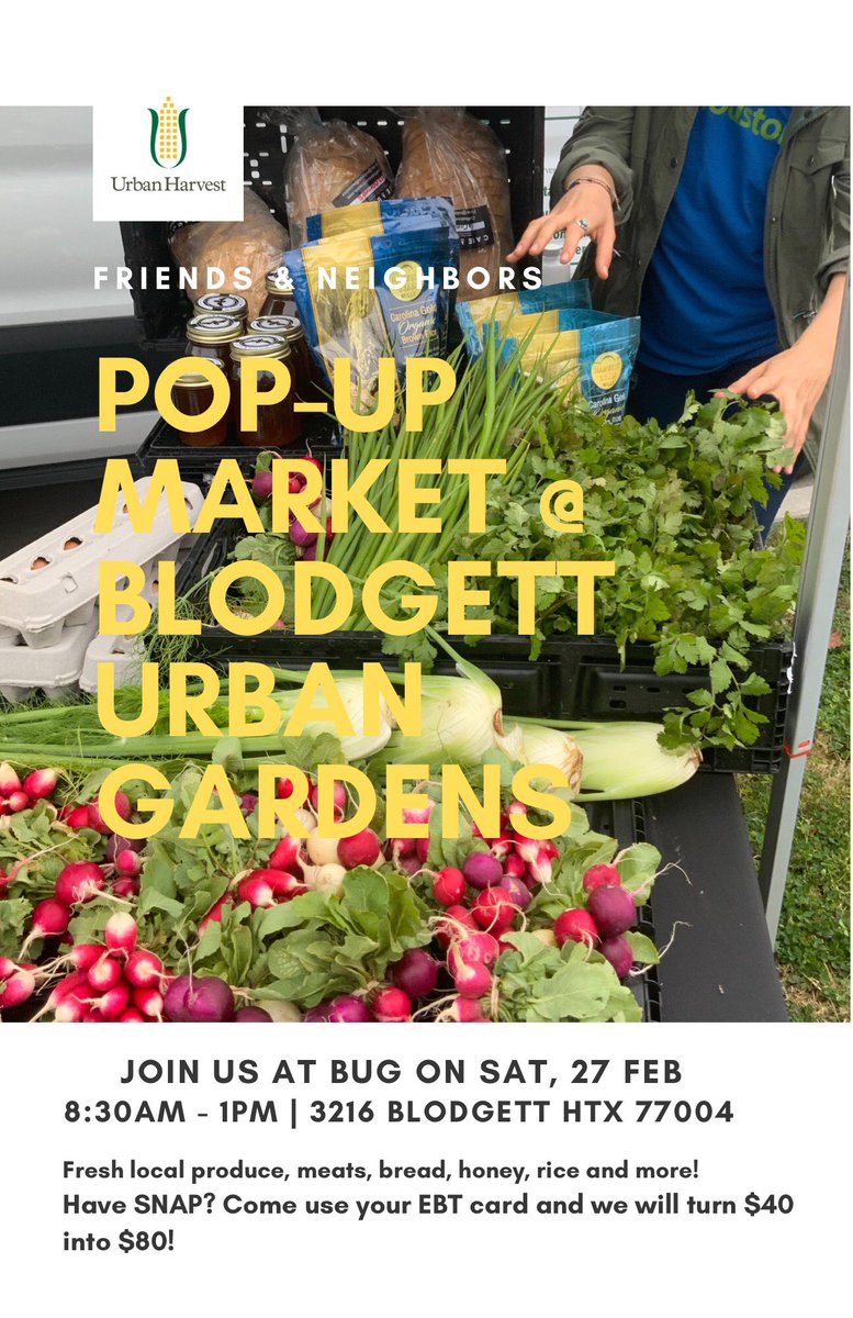 Good morning! Come see the Mobile Market at ⁦@BlodgettUrbanGa⁩. We’ll be here till 1!