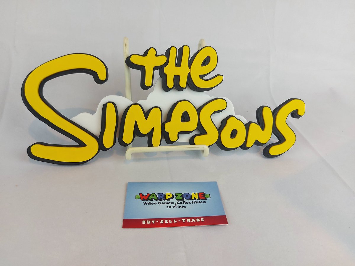 warpzonecanada's tweet photo. Working on some new logos #simpsons now available $15
Approximately 29cm x 11cm
#3DPrinting #WarpZoneCanada https://t.co/7YwwR8gWeu