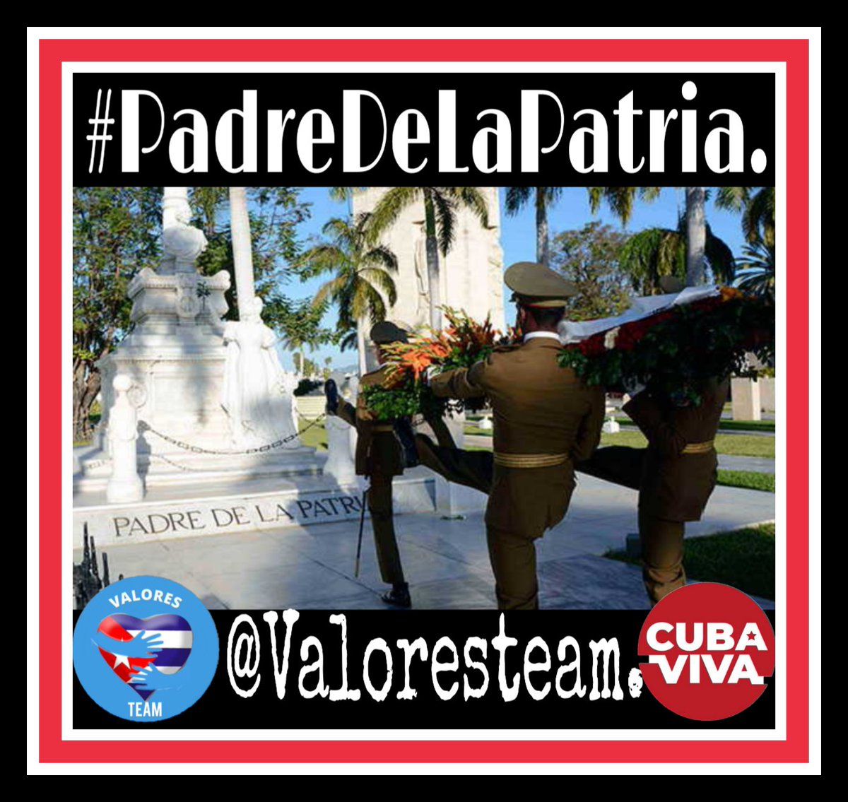 William62433618's tweet photo. @anisleyfuentes1 @DiazCanelB @CastilloJosmir @YuneydisI @DPSMtzas @CaridadPoey @YoselLeiva Prohibido olvidar el 147 aniversario de la caída en combate del padre de la Patria el pueblo Cubano rinde tributo al Iniciador de nuestras luchas por la independencia del yugo colonial español al hombre que simboliza la #Dignida la #Valentia y la Rebeldía del pueblo Cubano. https://t.co/hfNeyFyx5j