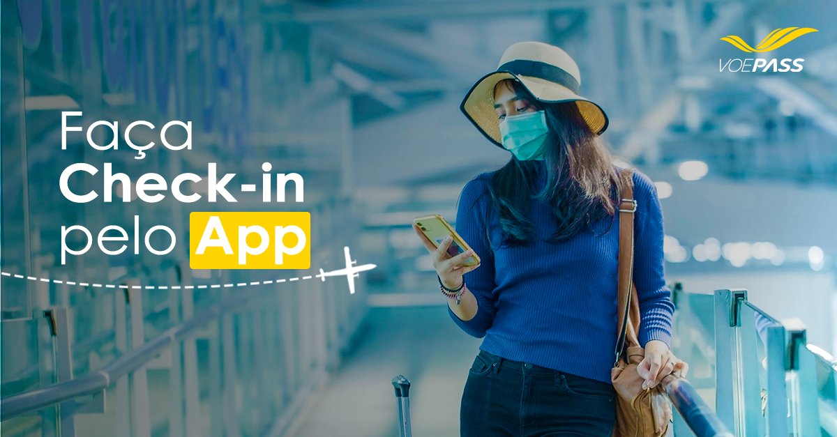 Baixe o aplicativo VOEPASS para check-in e fique tranquilo na hora de embarcar. Sem filas, sem pressa e sem estresse!

#VOEPASS #appVOEPASS #Check-in