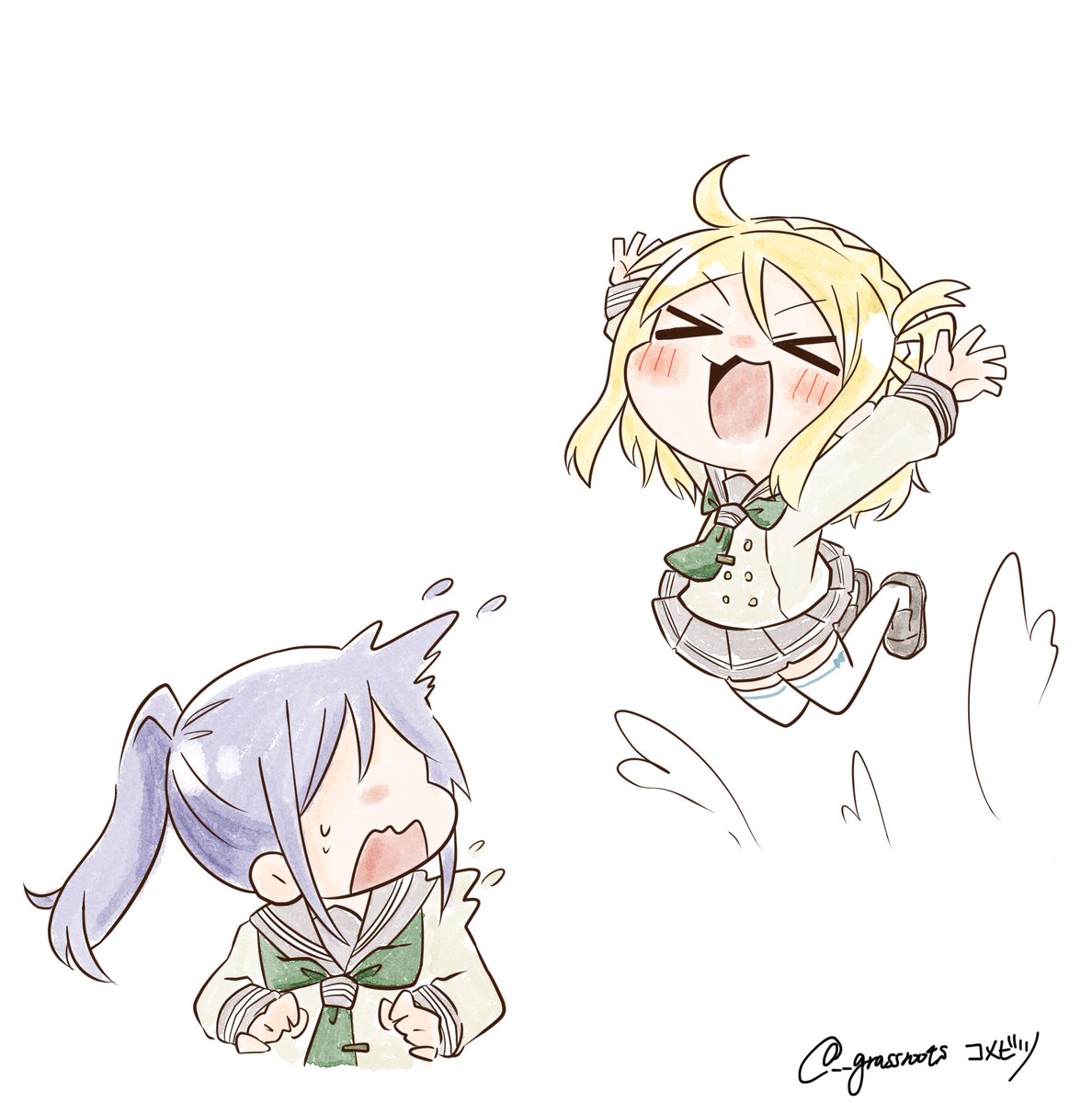 松浦果南 ,小原鞠莉 「スーパーミラクルダイナミックハグ🐬✨
#lovelive 」|米櫃@新刊委託中🍈のイラスト