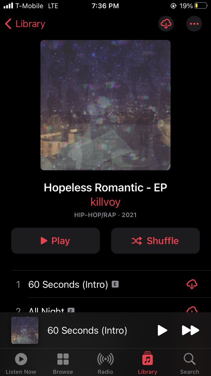 killvoy's tweet image. Hopeless romantic out now #NewRelease