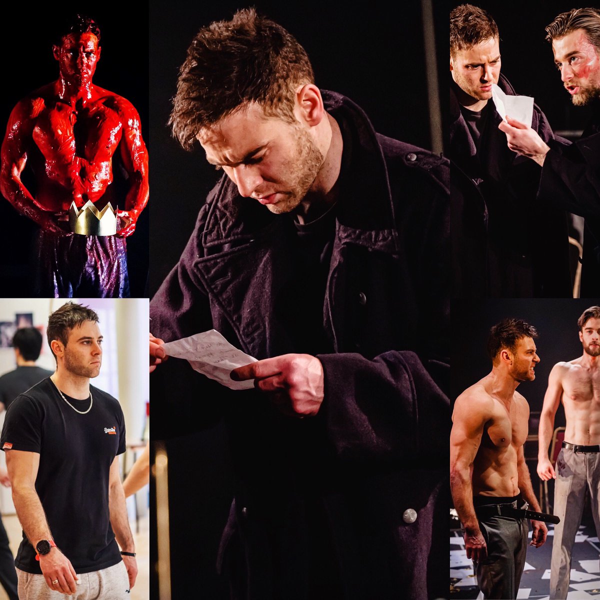 LewisJDavidson's tweet photo. Exactly 1 year ago we were performing Macbeth at Greenwich Theatre in one of the last shows before the pandemic. 

Missing theatre and can’t wait to get back out there 🎭 

#theatre #Shakespeare #Macbeth #Banquo #acting #classicaltheatre #GreenwichTheatre #LazarusTheatreCompany https://t.co/I8pSutigtW